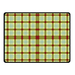 Geometric Tartan Pattern Square Fleece Blanket (small) by Amaryn4rt