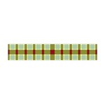 Geometric Tartan Pattern Square Flano Scarf (Mini) Back