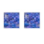 Background Texture Pattern Colorful Cufflinks (Square) Front(Pair)