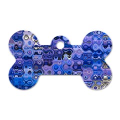 Background Texture Pattern Colorful Dog Tag Bone (one Side) by Amaryn4rt