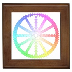 Polygon Evolution Wheel Geometry Framed Tiles by Amaryn4rt