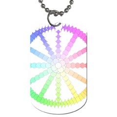 Polygon Evolution Wheel Geometry Dog Tag (one Side) by Amaryn4rt