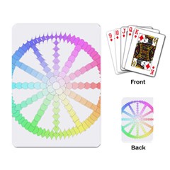 Polygon Evolution Wheel Geometry Playing Card by Amaryn4rt