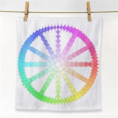 Polygon Evolution Wheel Geometry Face Towel by Amaryn4rt