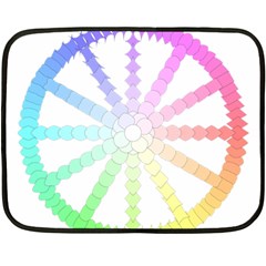 Polygon Evolution Wheel Geometry Fleece Blanket (mini) by Amaryn4rt