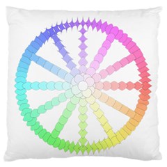 Polygon Evolution Wheel Geometry Standard Flano Cushion Case (one Side) by Amaryn4rt