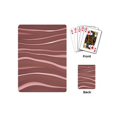 Lines Swinging Texture Background Playing Cards (mini)  by Amaryn4rt