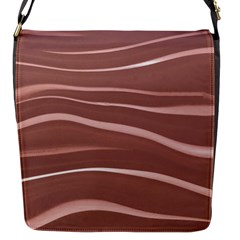 Lines Swinging Texture Background Flap Messenger Bag (s) by Amaryn4rt