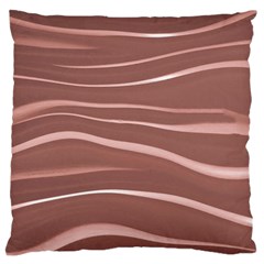 Lines Swinging Texture Background Large Flano Cushion Case (one Side) by Amaryn4rt