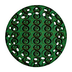 Abstract Pattern Graphic Lines Ornament (round Filigree) by Amaryn4rt