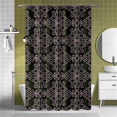 Line Geometry Pattern Geometric Shower Curtain 48  X 72  (small)  by Amaryn4rt