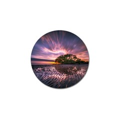 Landscape Reflection Waves Ripples Golf Ball Marker by Amaryn4rt