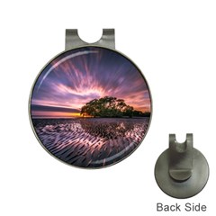 Landscape Reflection Waves Ripples Hat Clips With Golf Markers by Amaryn4rt