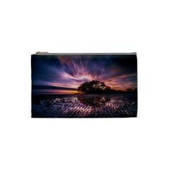 Landscape Reflection Waves Ripples Cosmetic Bag (small)  by Amaryn4rt