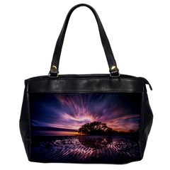 Landscape Reflection Waves Ripples Office Handbags by Amaryn4rt