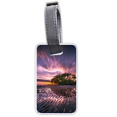 Landscape Reflection Waves Ripples Luggage Tags (one Side)  by Amaryn4rt