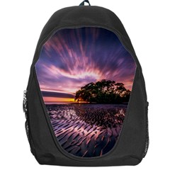 Landscape Reflection Waves Ripples Backpack Bag by Amaryn4rt