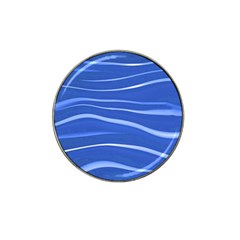 Lines Swinging Texture  Blue Background Hat Clip Ball Marker (4 Pack) by Amaryn4rt