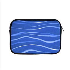 Lines Swinging Texture  Blue Background Apple Macbook Pro 15  Zipper Case by Amaryn4rt