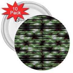 Stripes Camo Pattern Print 3  Buttons (10 Pack)  by dflcprints