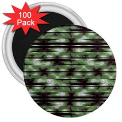 Stripes Camo Pattern Print 3  Magnets (100 Pack) by dflcprints