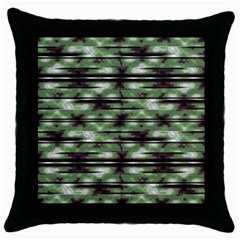 Stripes Camo Pattern Print Throw Pillow Case (black) by dflcprints