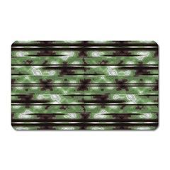 Stripes Camo Pattern Print Magnet (rectangular) by dflcprints