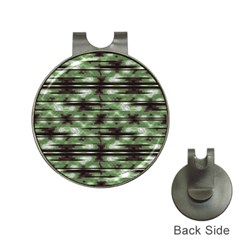 Stripes Camo Pattern Print Hat Clips With Golf Markers by dflcprints