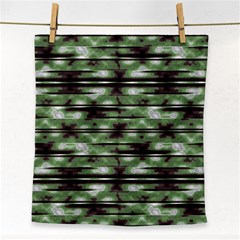 Stripes Camo Pattern Print Face Towel by dflcprints