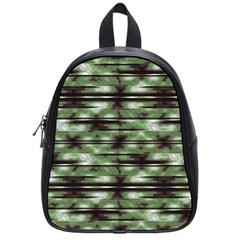 Stripes Camo Pattern Print School Bags (small)  by dflcprints