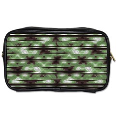 Stripes Camo Pattern Print Toiletries Bags by dflcprints