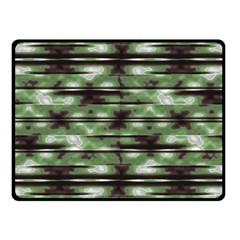 Stripes Camo Pattern Print Fleece Blanket (small) by dflcprints