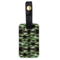 Stripes Camo Pattern Print Luggage Tags (one Side)  by dflcprints