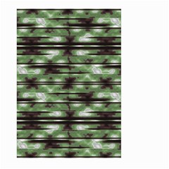 Stripes Camo Pattern Print Large Garden Flag (two Sides) by dflcprints