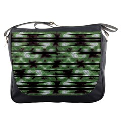 Stripes Camo Pattern Print Messenger Bags by dflcprints