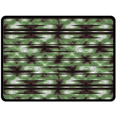 Stripes Camo Pattern Print Double Sided Fleece Blanket (large)  by dflcprints