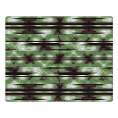 Stripes Camo Pattern Print Double Sided Flano Blanket (large)  by dflcprints