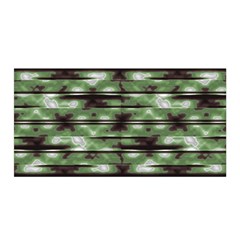 Stripes Camo Pattern Print Satin Wrap by dflcprintsclothing