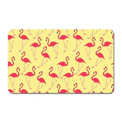 Flamingo Pattern Magnet (rectangular) by Valentinaart