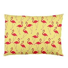 Flamingo Pattern Pillow Case by Valentinaart