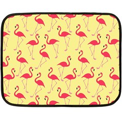 Flamingo Pattern Fleece Blanket (mini) by Valentinaart