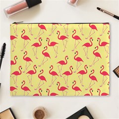 Flamingo Pattern Cosmetic Bag (xl) by Valentinaart