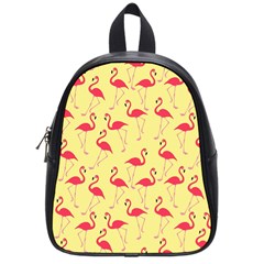 Flamingo Pattern School Bags (small)  by Valentinaart