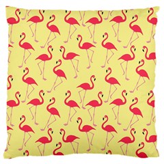 Flamingo Pattern Large Cushion Case (one Side) by Valentinaart