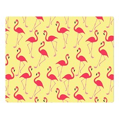 Flamingo Pattern Double Sided Flano Blanket (large)  by Valentinaart