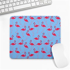 Flamingo Pattern Large Mousepads by Valentinaart