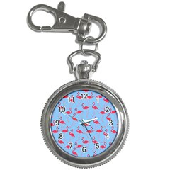 Flamingo Pattern Key Chain Watches by Valentinaart