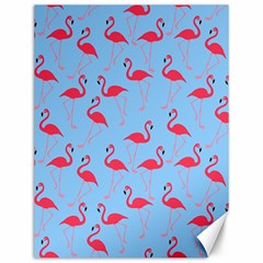 Flamingo Pattern Canvas 12  X 16   by Valentinaart