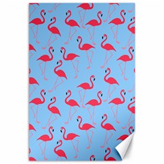 Flamingo Pattern Canvas 24  X 36  by Valentinaart