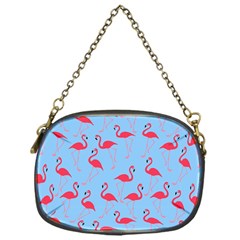 Flamingo Pattern Chain Purses (one Side)  by Valentinaart